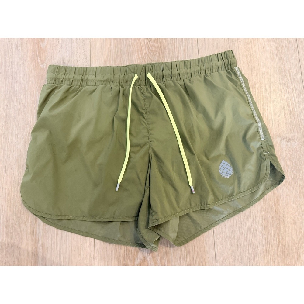 Stio Shorts Womens Medium Olive Green Running Athletic Hiking Outdoor Activewear